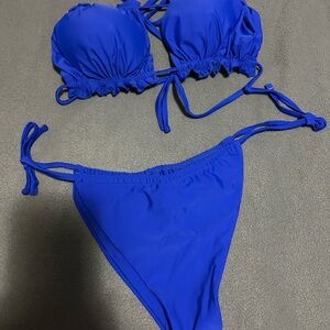 Vibrant Blue Bikini Set